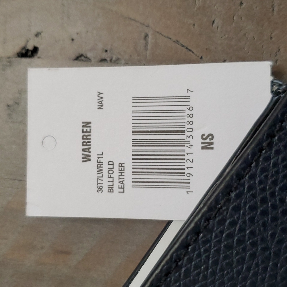 Nwt Michael Kors dark blue men's wallet - Picture 6 of 6